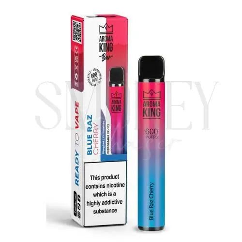 Aroma King Bar 600 Disposable Vape Blue Raz Cherry Smokey