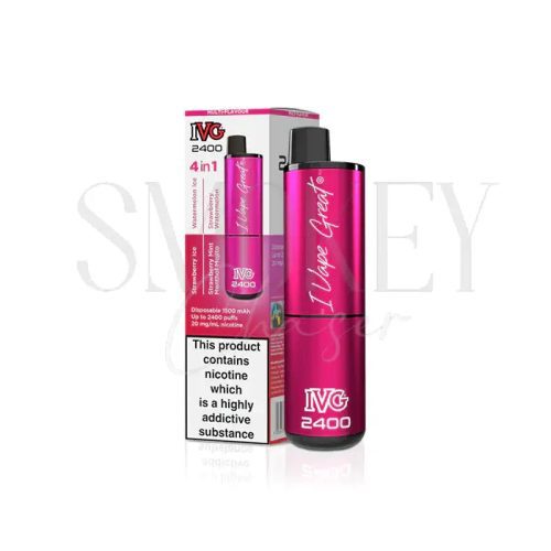 IVG 2400 Disposable Vape Kit 4 in 1 Pink Edition Smokey