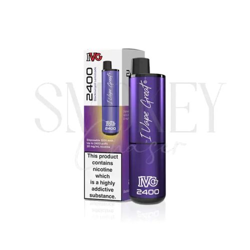 IVG 2400 Disposable Vape Kit Blackcurrant Lemonade Smokey