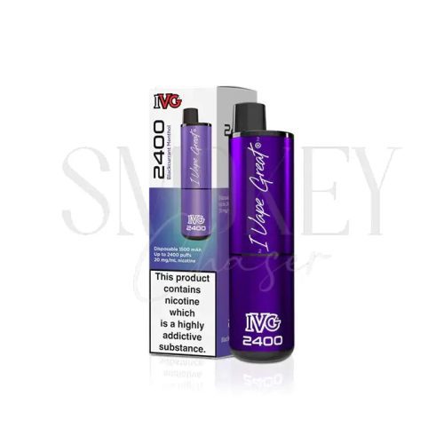 IVG 2400 Disposable Vape Kit Blackcurrant Menthol Smokey