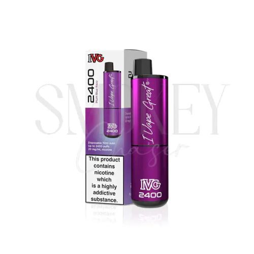 IVG 2400 Disposable Vape Kit Plum Blue Razz Smokey Chaser