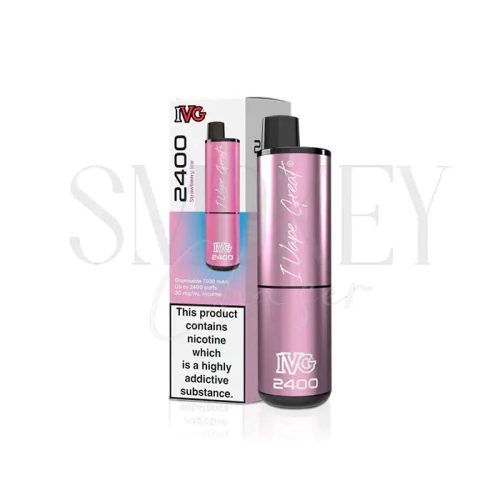 IVG 2400 Disposable Vape Kit Strawberry Ice Smokey Chaser