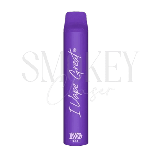 IVG Plus Disposable Vape Aloe Grape Ice Smokey Chaser