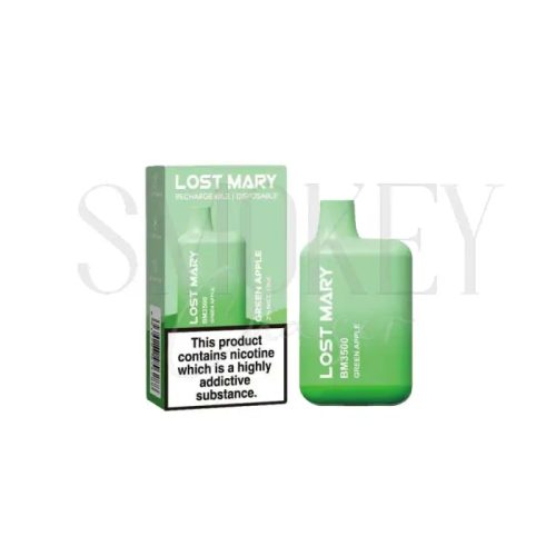 Lost Mary BM3500 Disposable Vape kit Green Apple Smokey