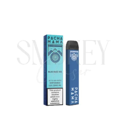 Pacha Mama Disposable Vape Blue Razz Ice Smokey Chaser