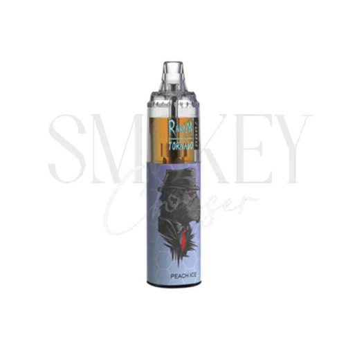 R and M Tornado 7000 Disposable Vape Peach Ice Smokey Chaser