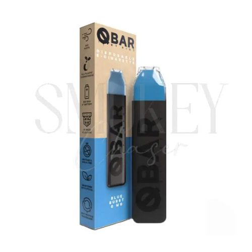 Riot Squad Q Bar Disposable Vape Blue Burst Smokey Chaser