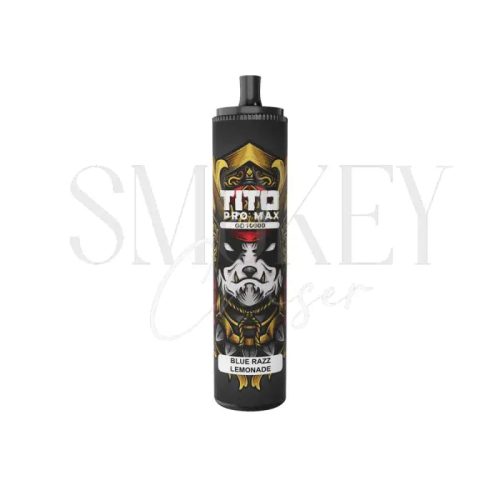 TITO Pro Max Disposable Vape 10000 puff box of 10 Bluerazz